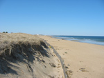 sand dune and beach at Salisbury Beach